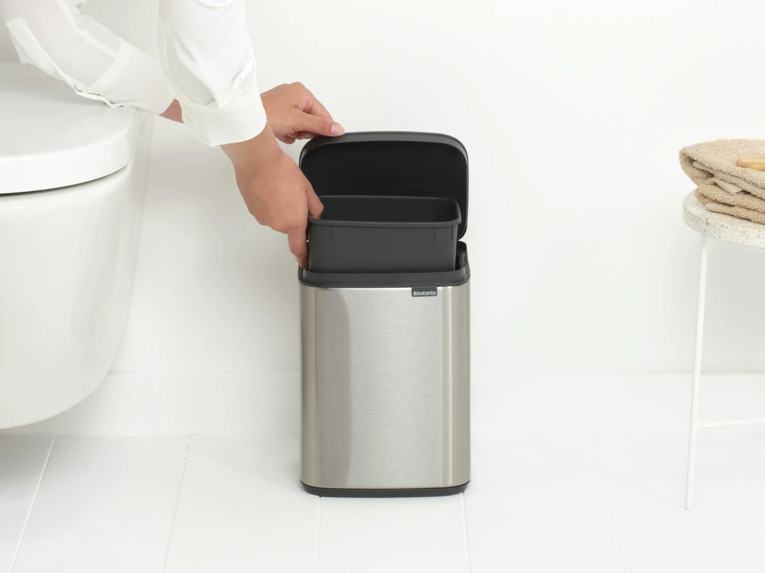 Brabantia Bo Touch Bin 4 Liter Met Kunststof Binnenemmer Matt Steel Fpp - Afbeelding 7