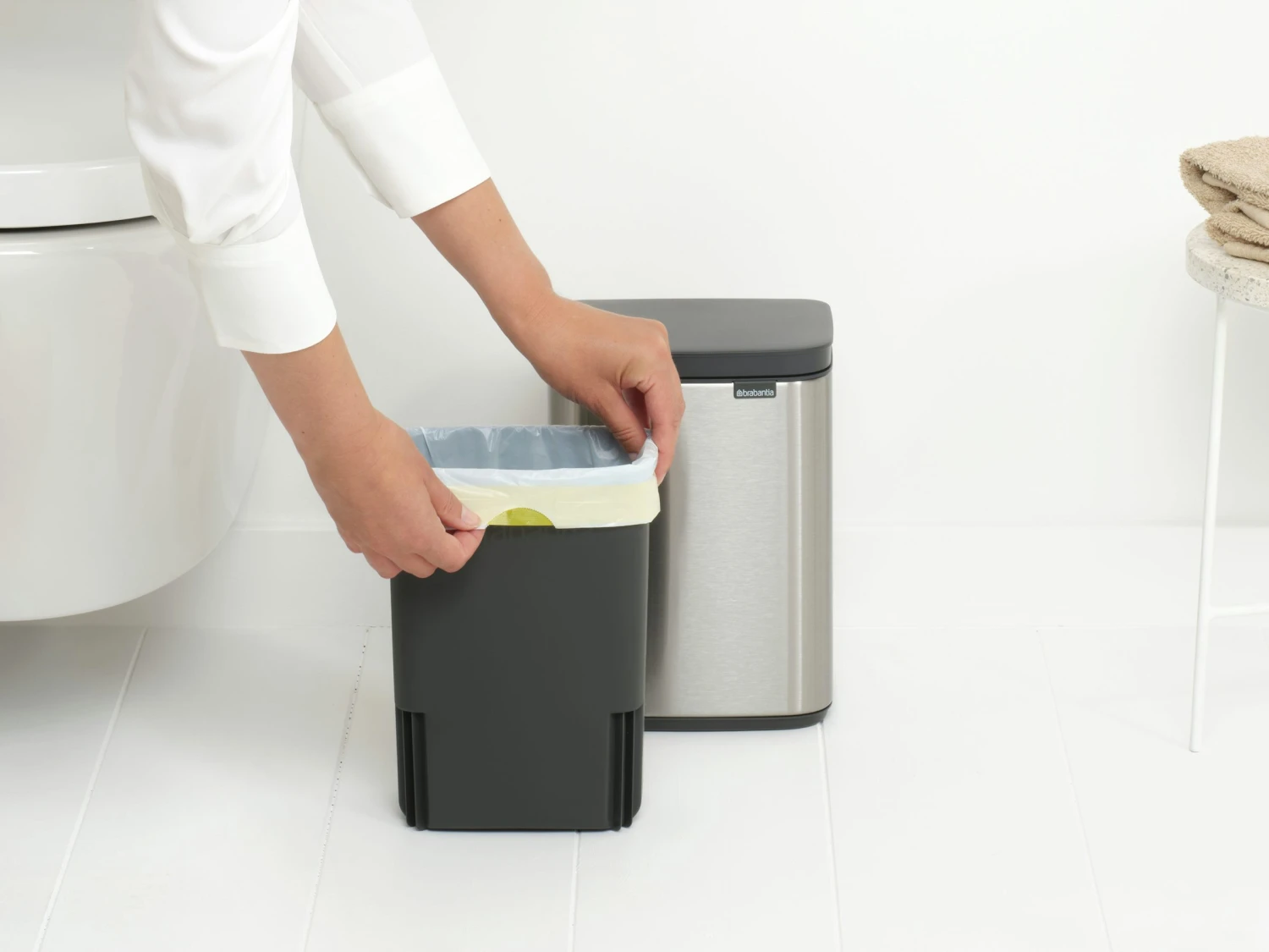 Brabantia Bo Touch Bin 4 Liter Met Kunststof Binnenemmer Matt Steel Fpp - Afbeelding 6
