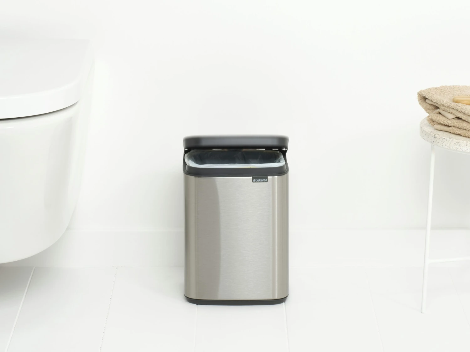 Brabantia Bo Touch Bin 4 Liter Met Kunststof Binnenemmer Matt Steel Fpp - Afbeelding 3