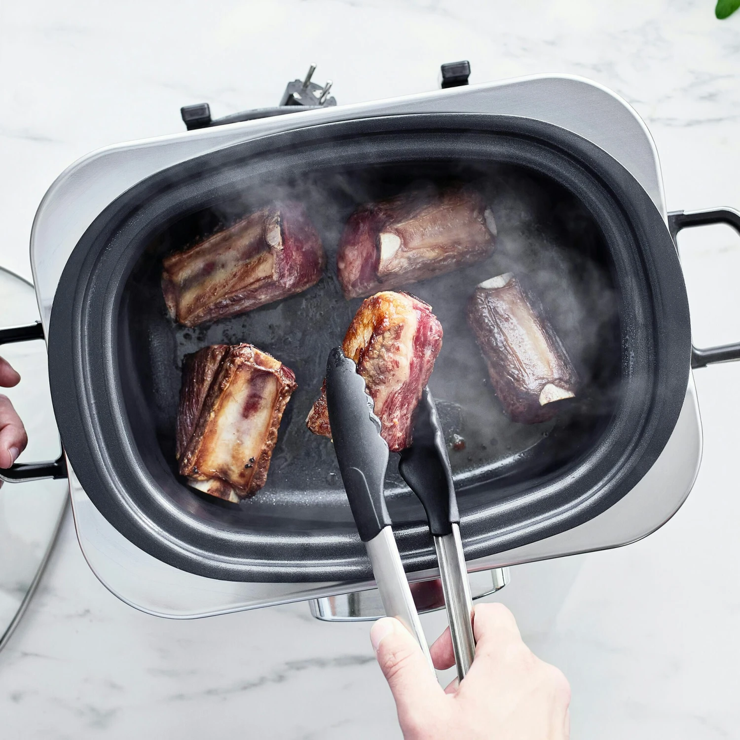 Greenpan Slow Cooker Stainless Steel 6 Liter - Afbeelding 5