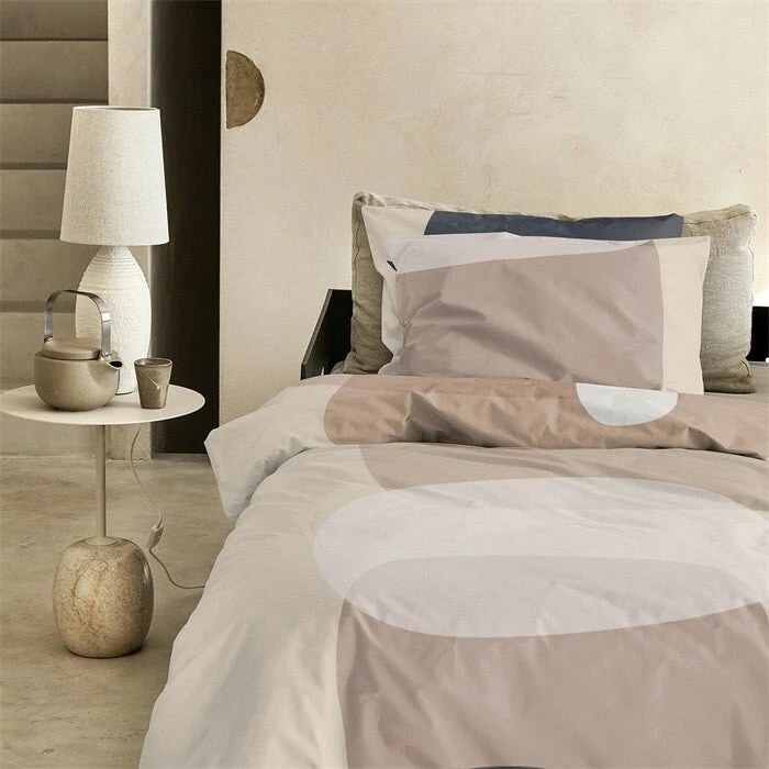 Damai Dekbedovertrekset Katoen 200 X 200/220 Miro Warm Grey - Afbeelding 2