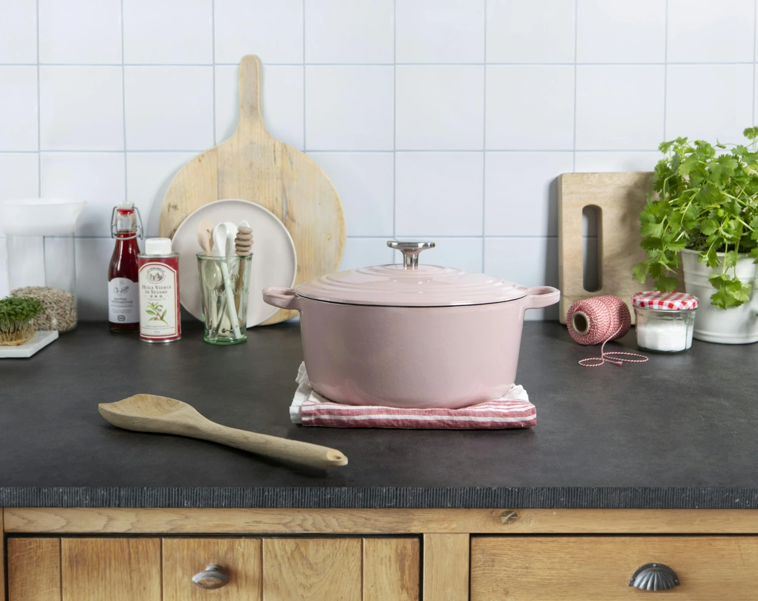BK Bourgogne Braadpan 28 Cm Dusky Pink - Afbeelding 8