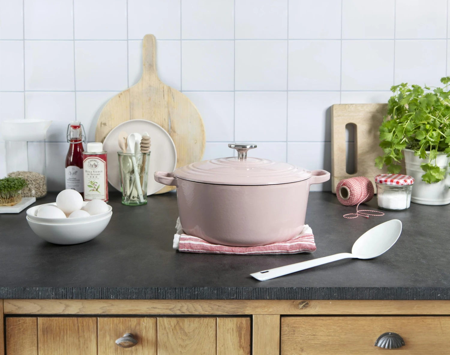 BK Bourgogne Braadpan 28 Cm Dusky Pink - Afbeelding 9