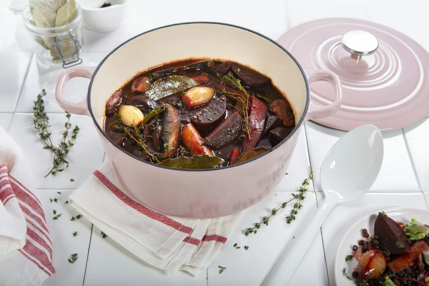 BK Bourgogne Braadpan 28 Cm Dusky Pink - Afbeelding 10