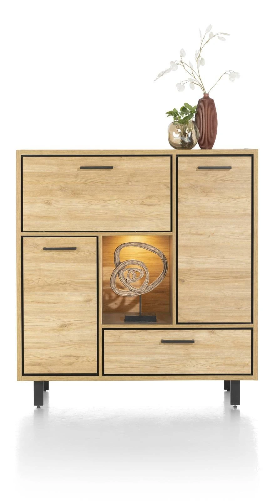 Ostrava Highboard 125 Cm - Afbeelding 3