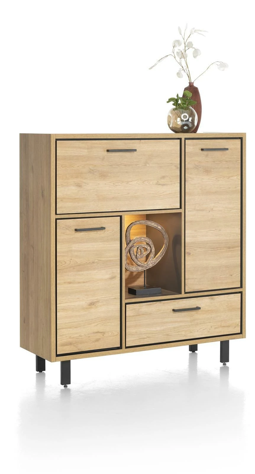 Ostrava Highboard 125 Cm - Afbeelding 2