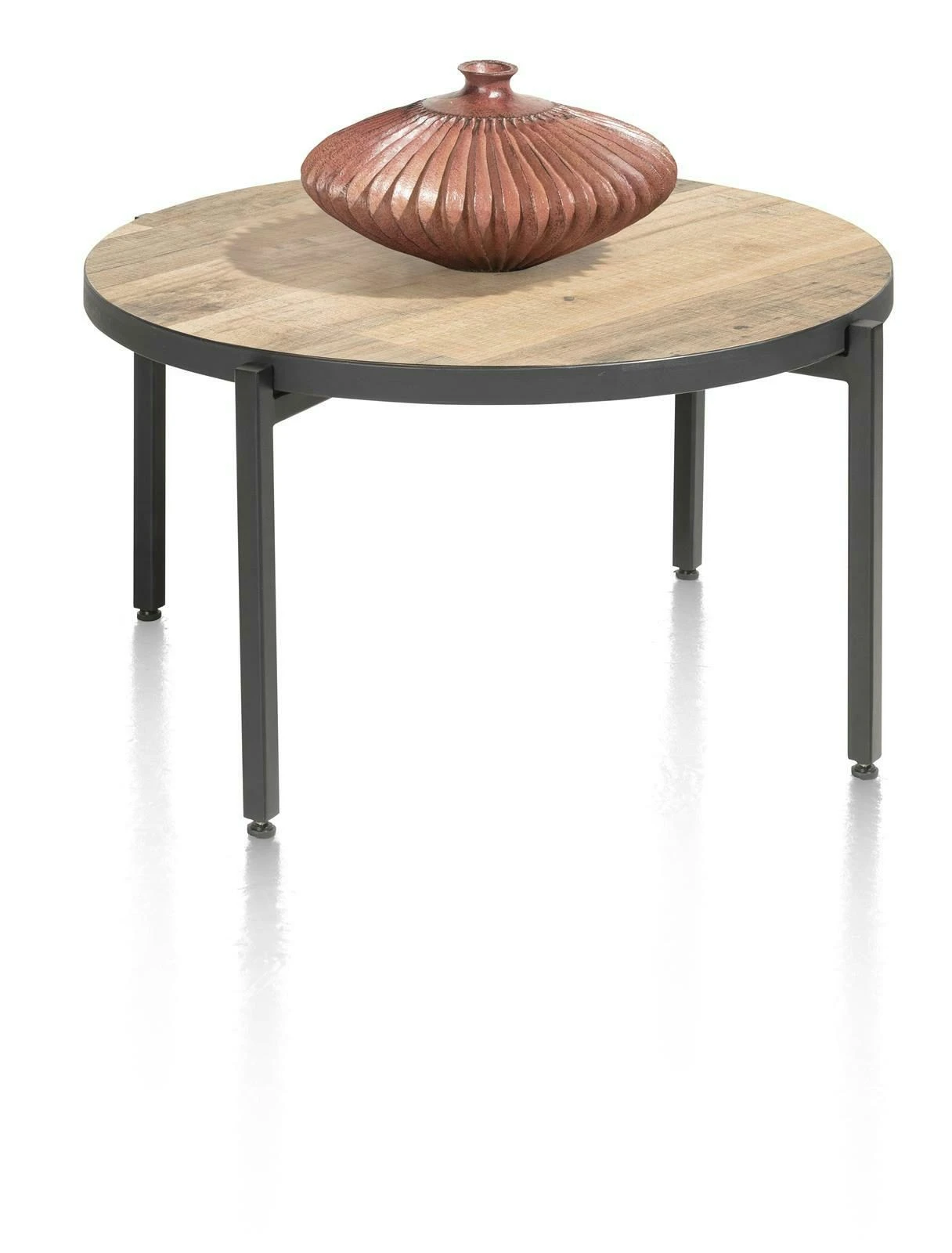 Ostrava Salontafel Rond 64 Cm. - Met Omkeerbaar Blad - Afbeelding 3