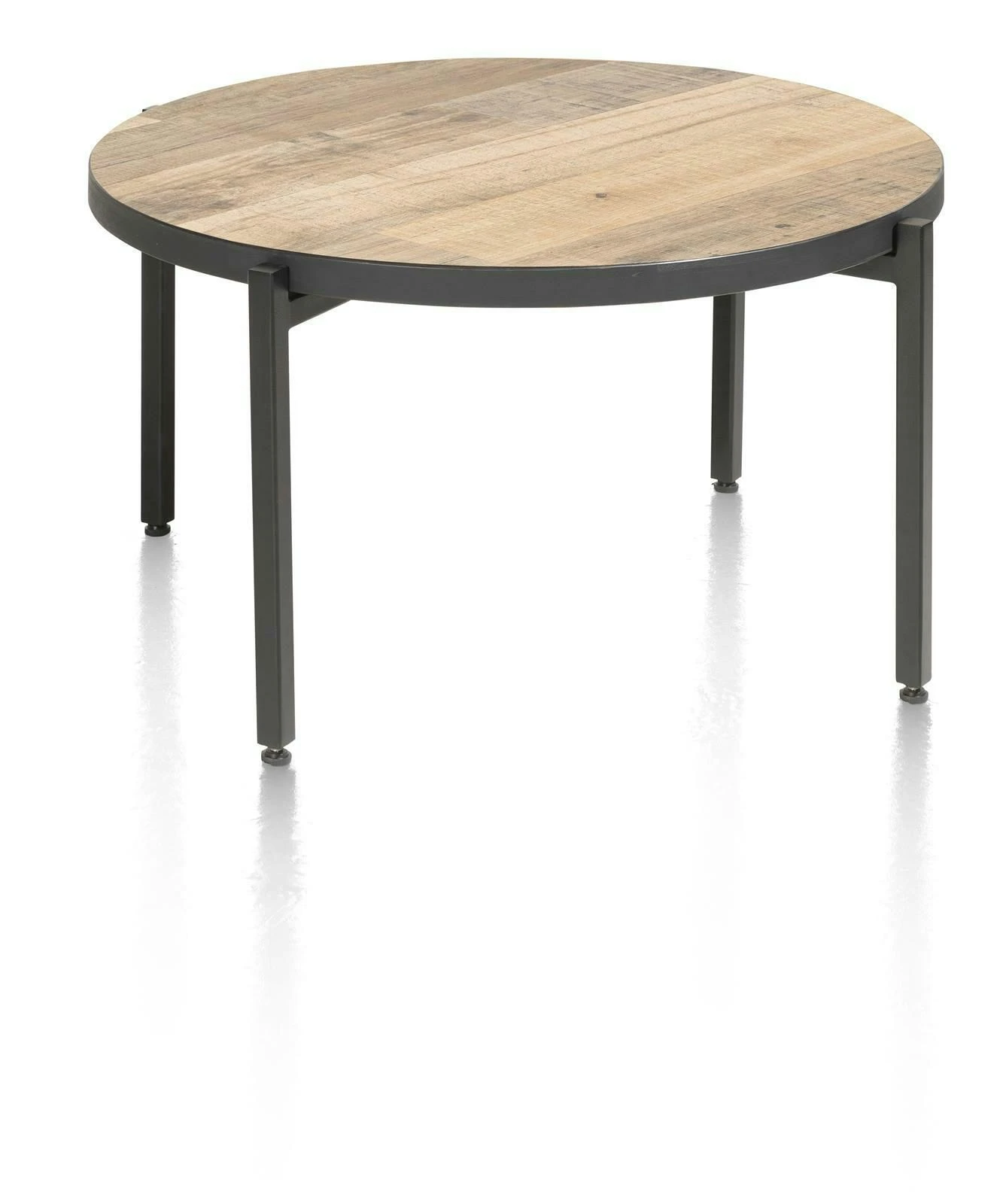 Ostrava Salontafel Rond 64 Cm. - Met Omkeerbaar Blad - Afbeelding 2