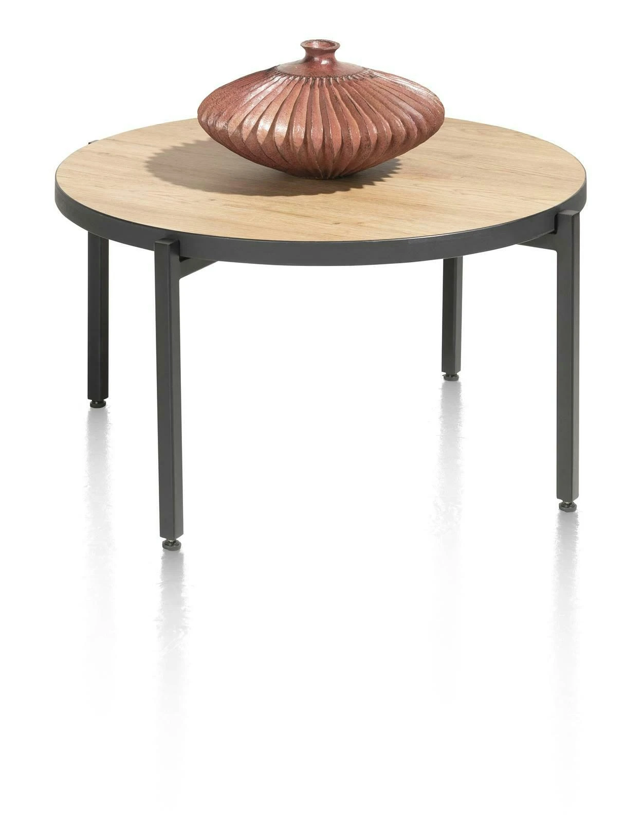 Ostrava Salontafel Rond 64 Cm. - Met Omkeerbaar Blad