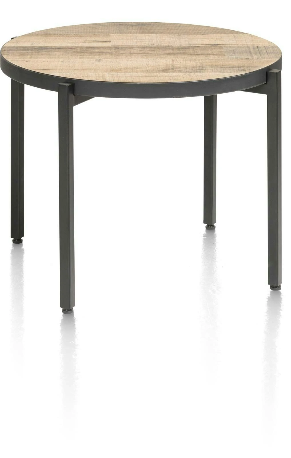 Ostrava Salontafel Rond 54 Cm. - Met Omkeerbaar Blad - Afbeelding 3