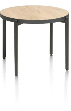 Ostrava Salontafel Rond 54 Cm. - Met Omkeerbaar Blad