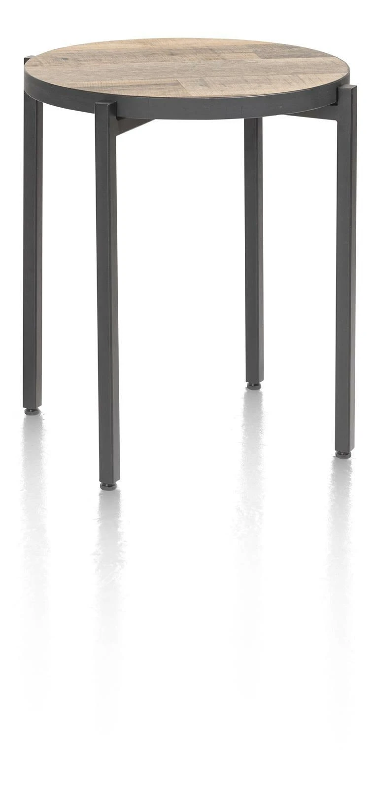 Bijzettafel Rond 44 Cm. - Met Omkeerbaar Blad - Afbeelding 3