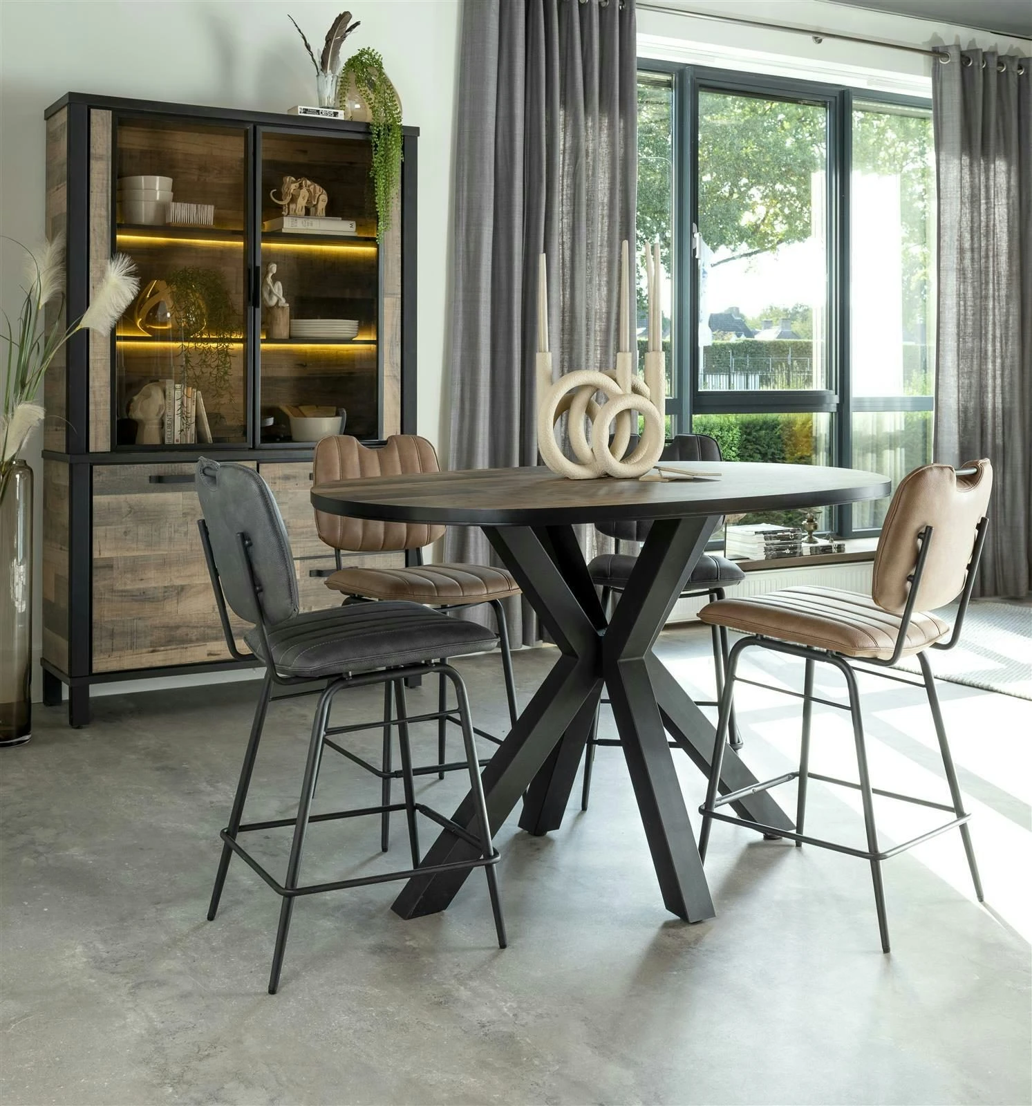 Bristol Barstoel Antraciet - Afbeelding 5