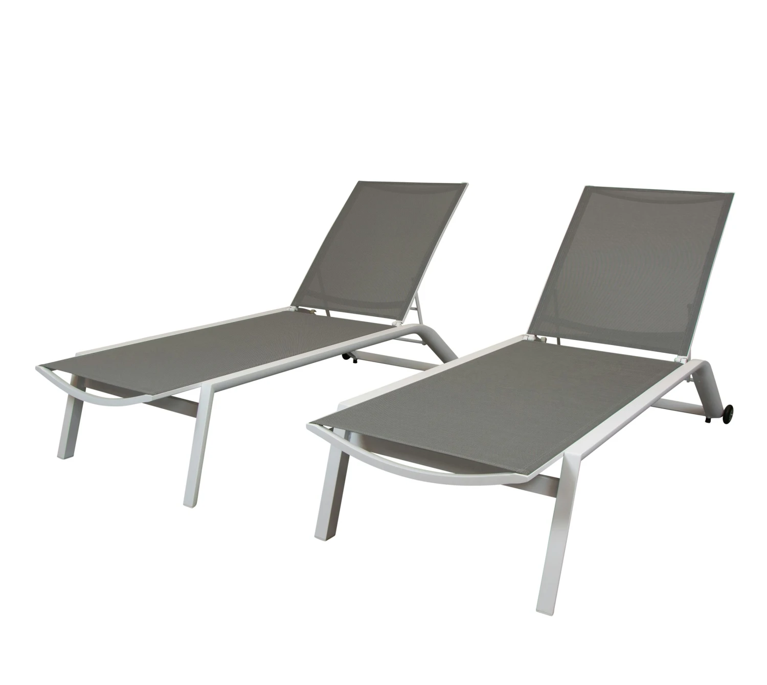 Qopps 2 Nanna Ligbedden Wit Met Bijzettafel Ascon - Afbeelding 2