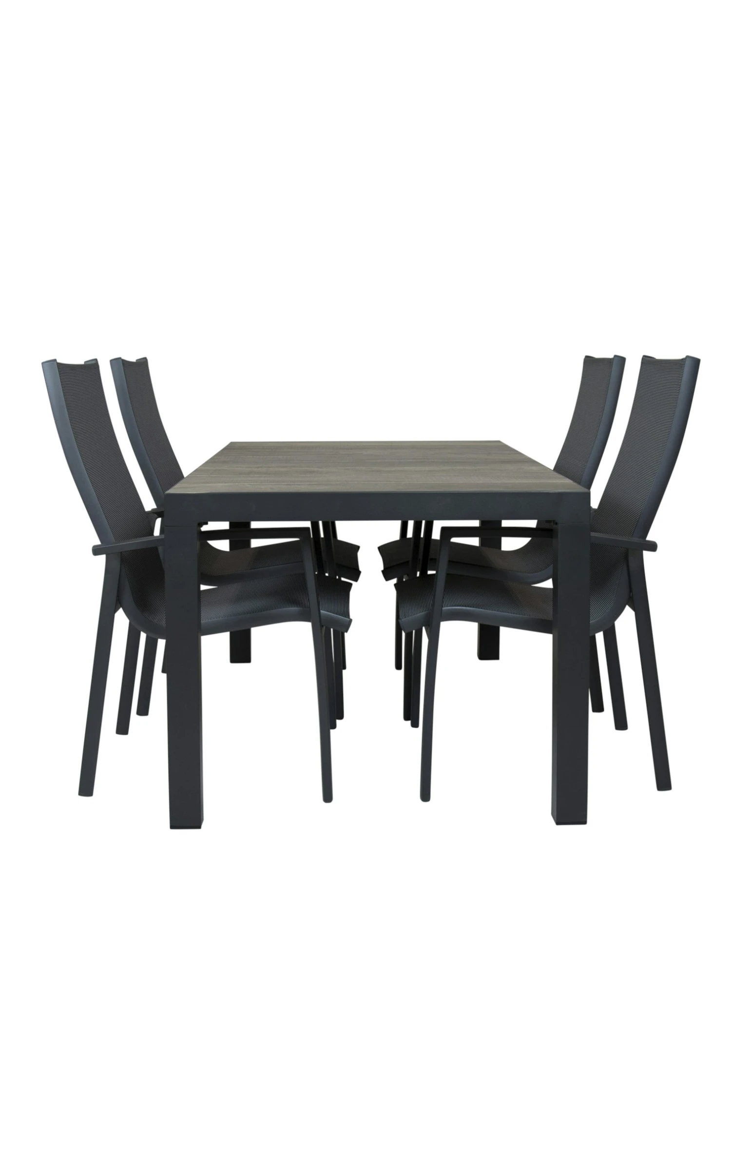 Qopps Levas Tuintafel 160 X 90 Mat Royal Grey Met Cambridge Dining Tuinstoel