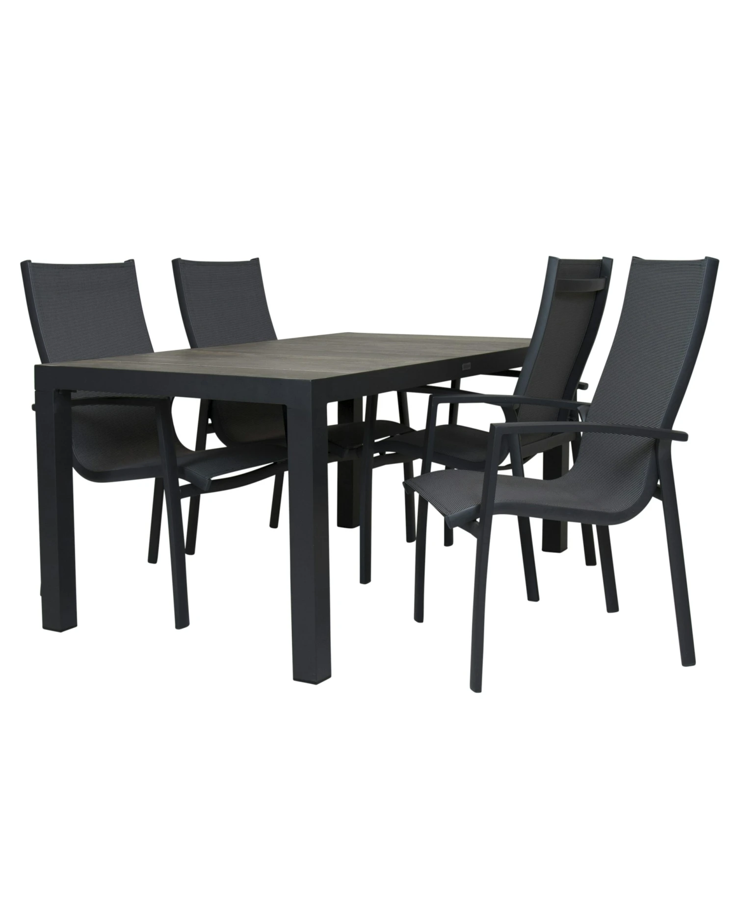 Qopps Levas Tuintafel 160 X 90 Mat Royal Grey Met Cambridge Dining Tuinstoel - Afbeelding 2