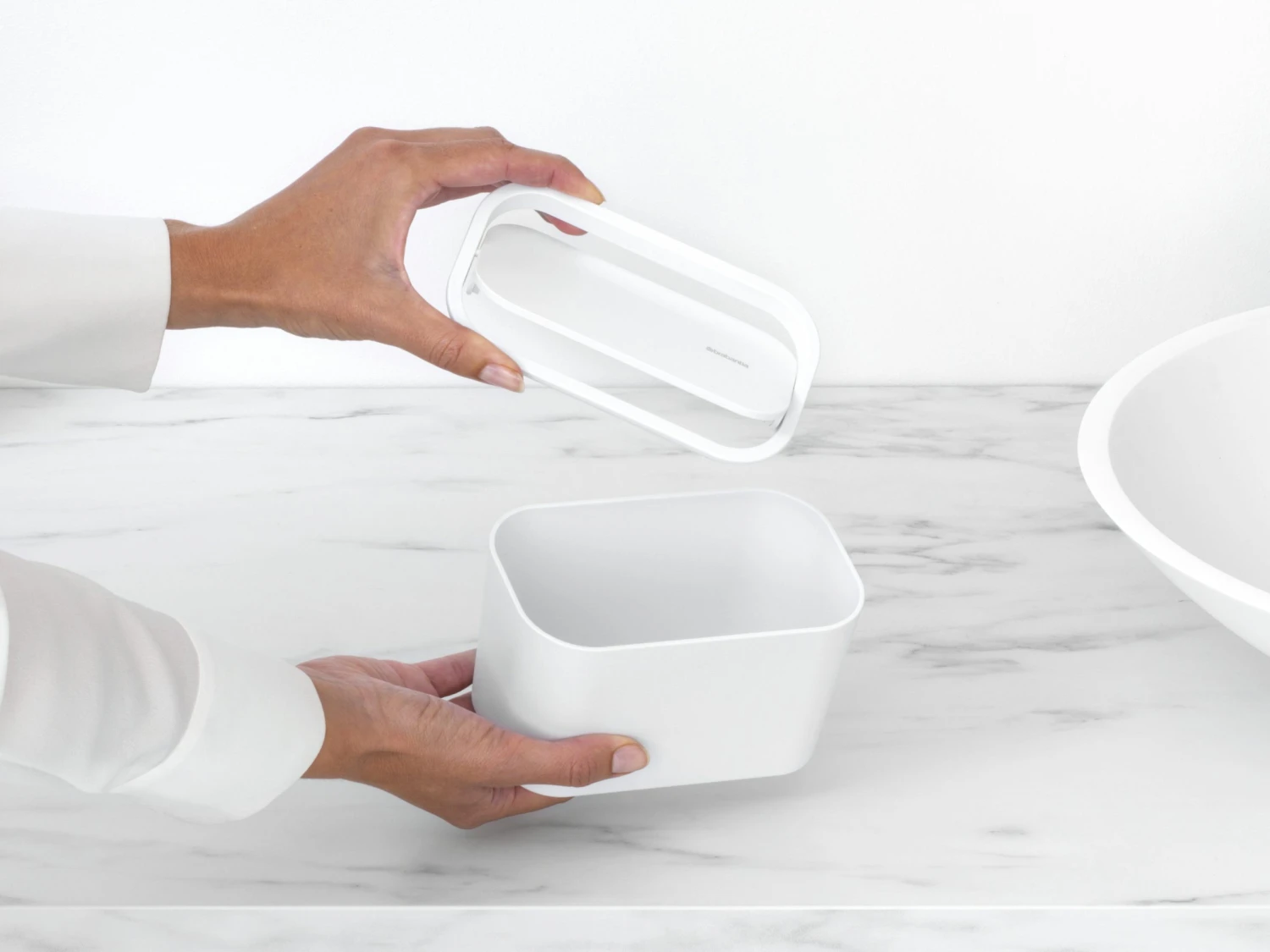 Brabantia Mindset Badkamer Afvalbakje White - Afbeelding 4