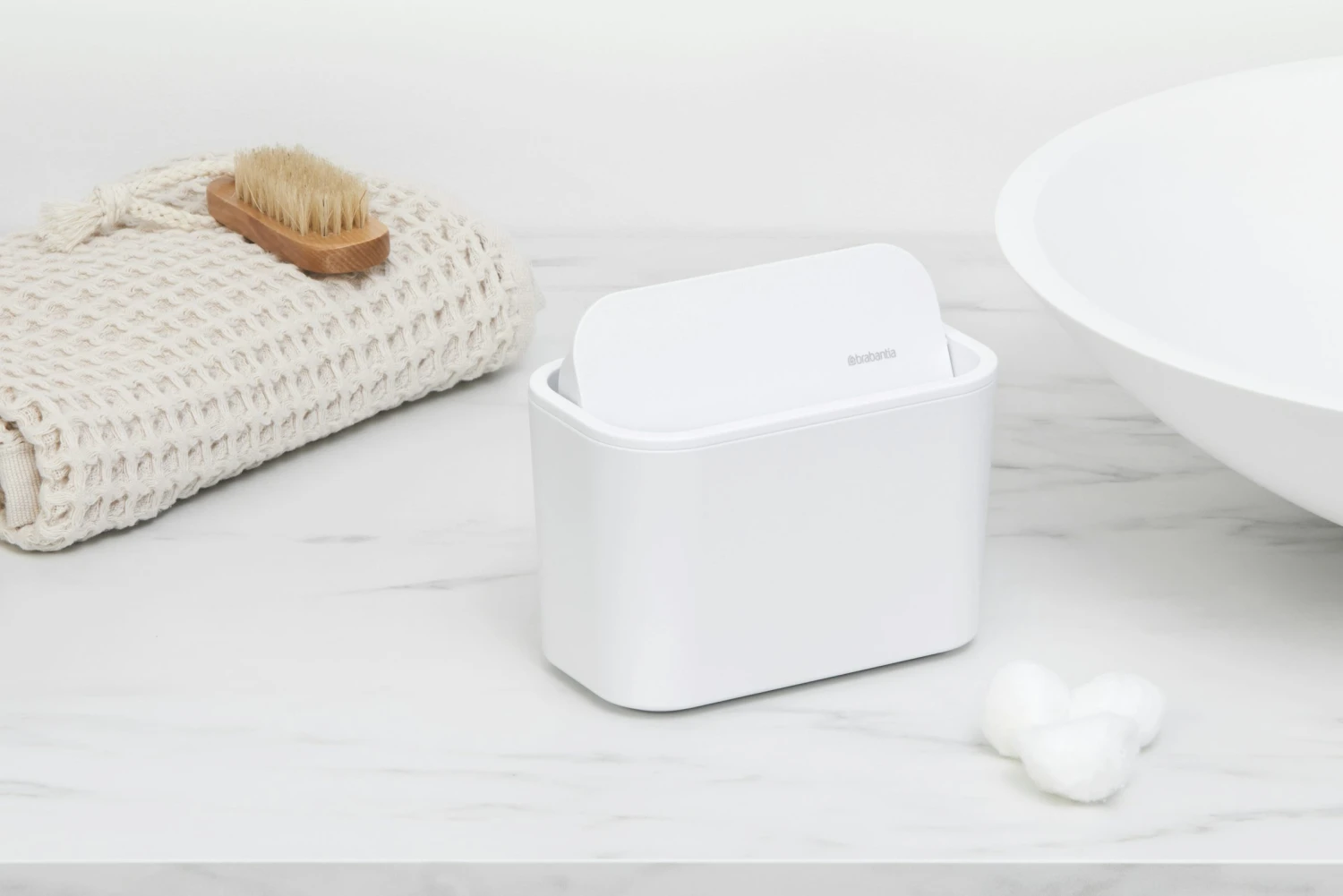 Brabantia Mindset Badkamer Afvalbakje White - Afbeelding 2