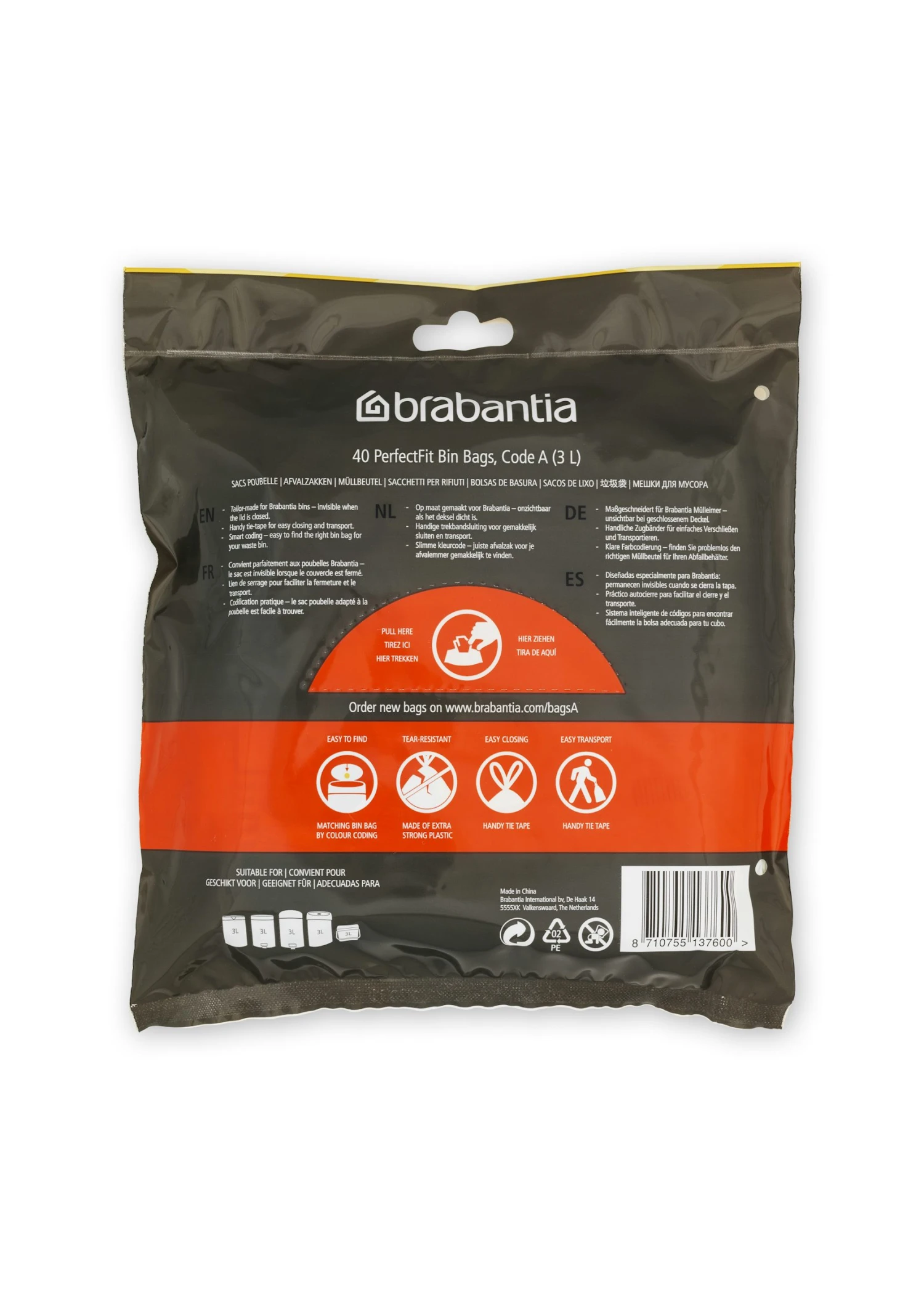 Brabantia Afvalzak A 3 Liter 40 Stuks - Afbeelding 3
