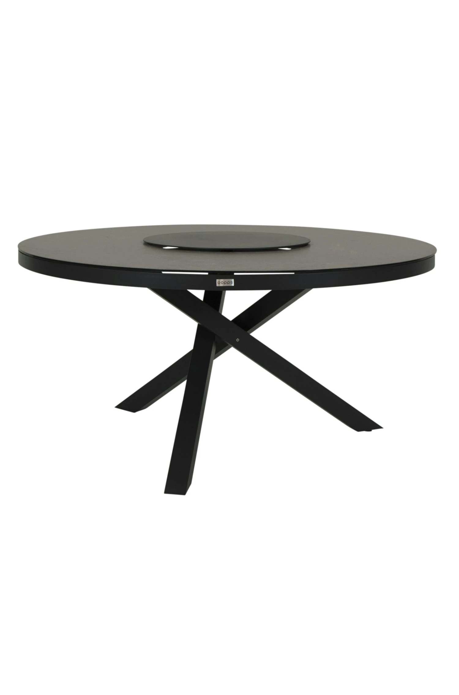 Qopps Perth Tafel 150 Rond Antraciet