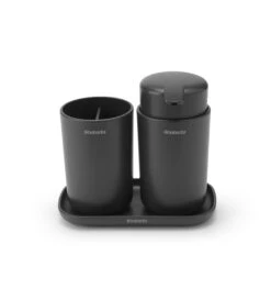 Brabantia Badkameraccessoires Set Van 3 Dark Grey