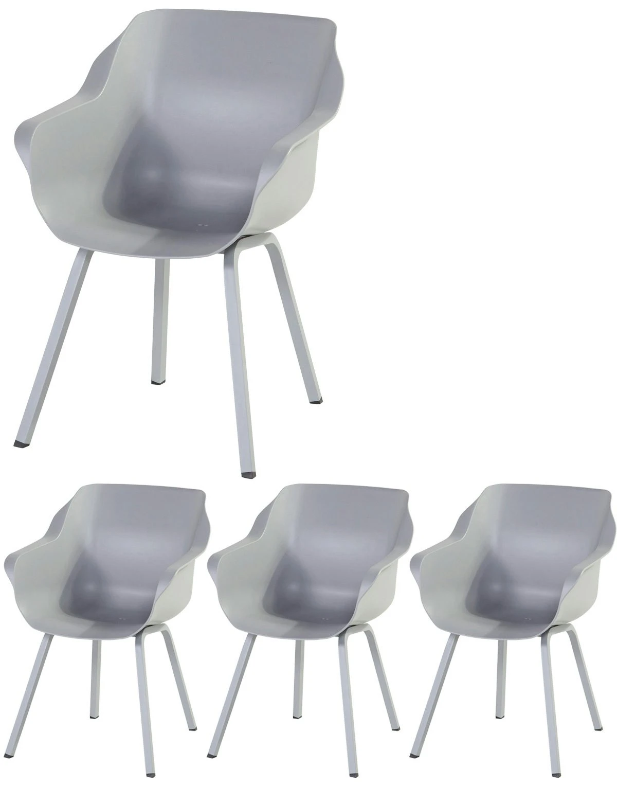 4 X Hartman Sophie Element Dining Armstoel Misty Grey - Afbeelding 11