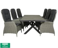 Qopps Admiral Tuintafel 224 Met Memphis Gasveer Verstelbare Tuinstoel