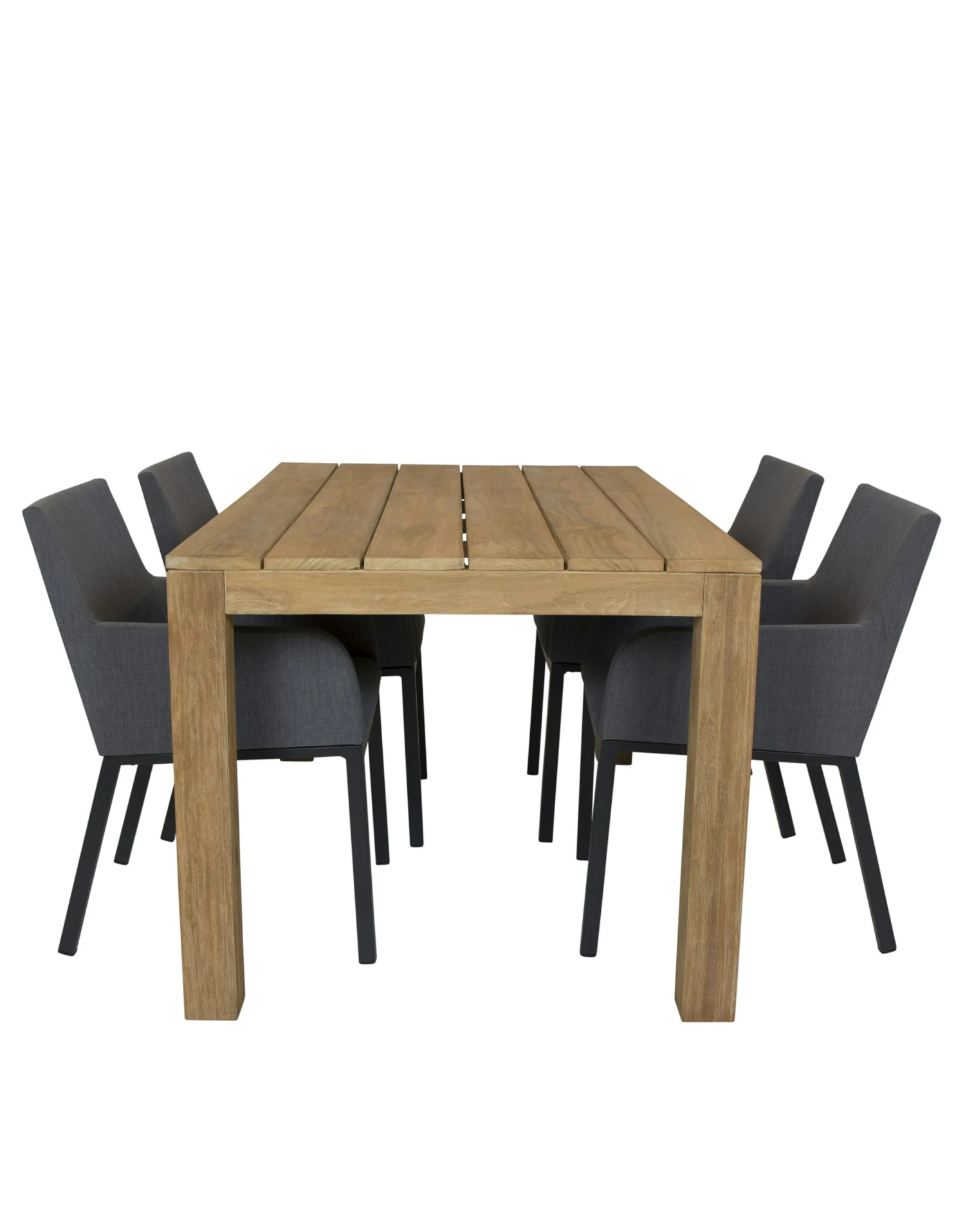 Alberto Teak Tuintafel 160 Met Qopps Decan Tuinstoel