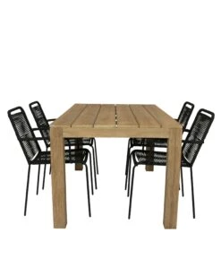 Alberto Teak Tafel 160 Met Denver Tuinstoel