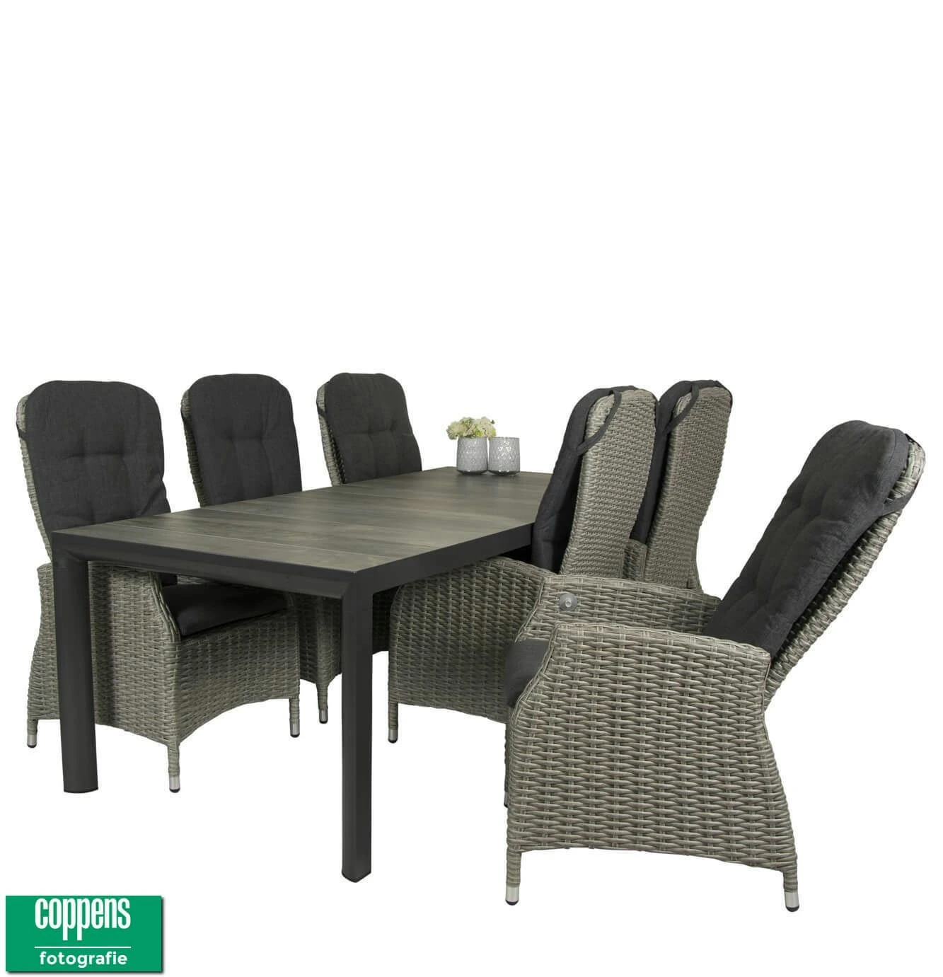 Qopps Kings Tafel 220 Met Memphis Verstelbare Tuinstoel - Afbeelding 2