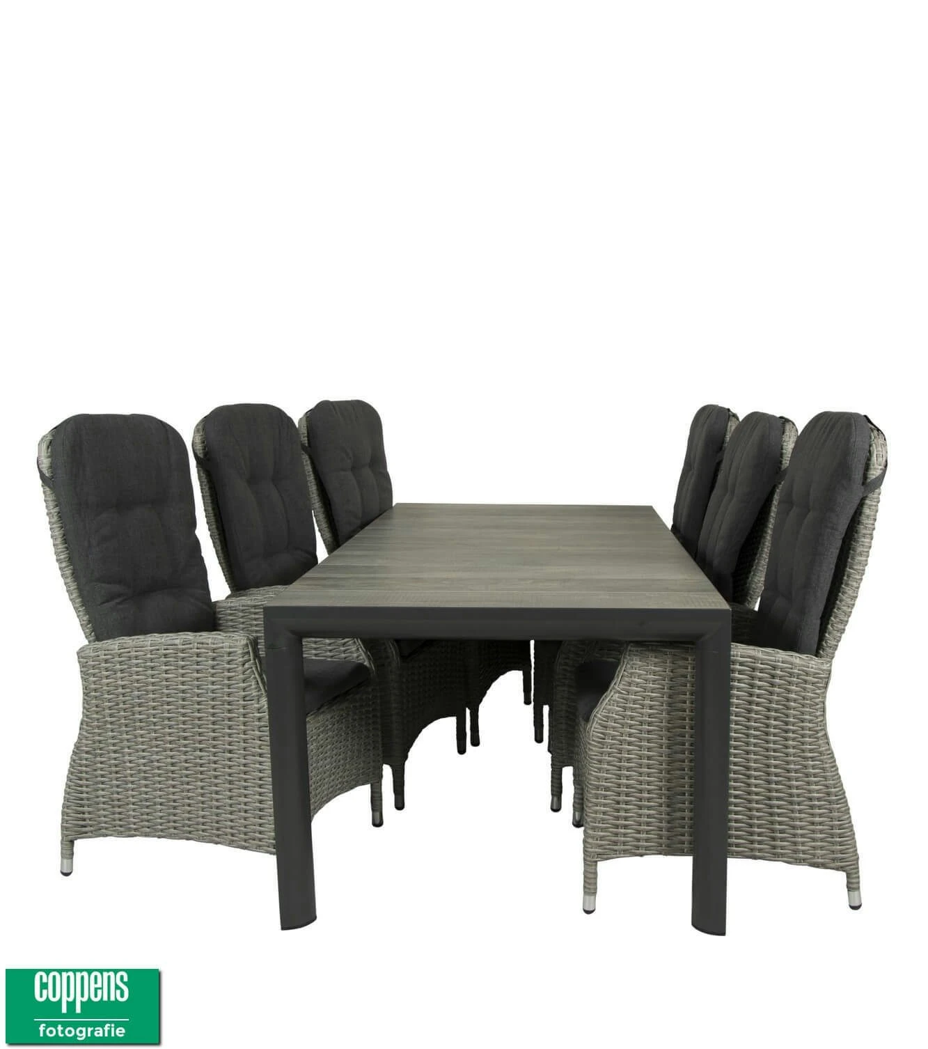 Qopps Kings Tafel 220 Met Memphis Verstelbare Tuinstoel