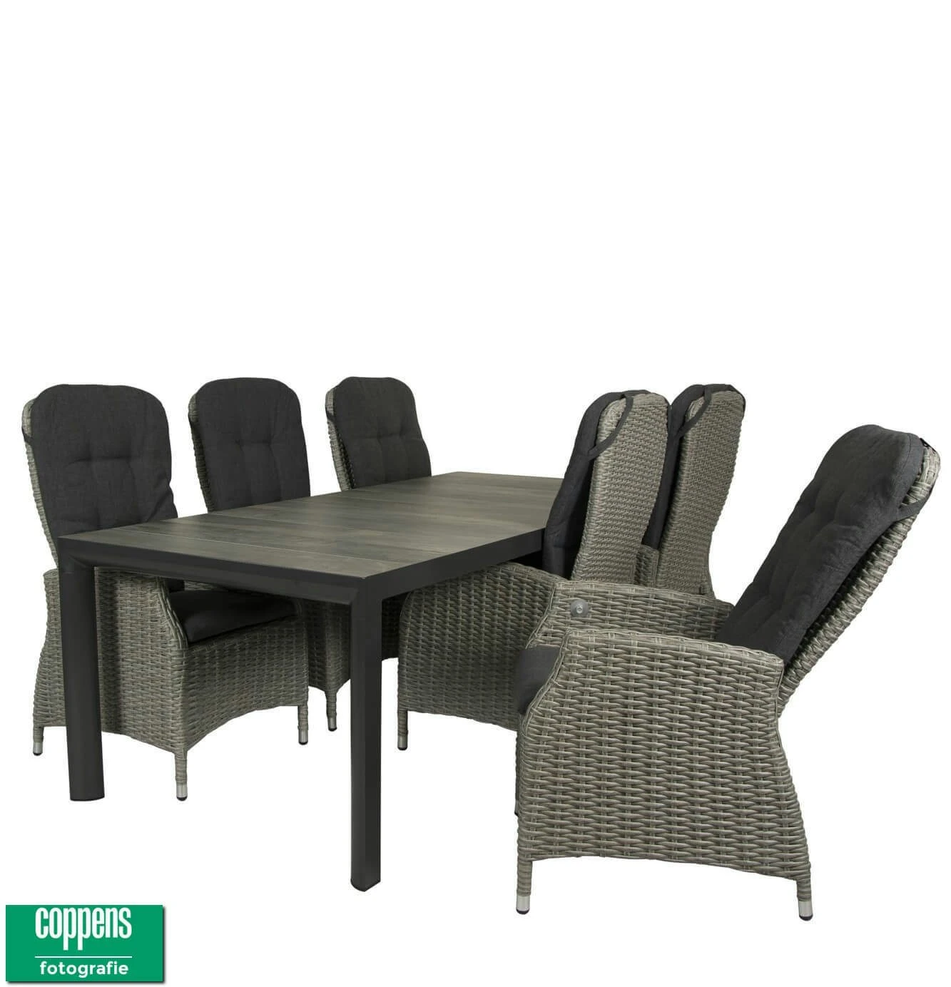 Qopps Kings Tafel 220 Met Memphis Verstelbare Tuinstoel - Afbeelding 3