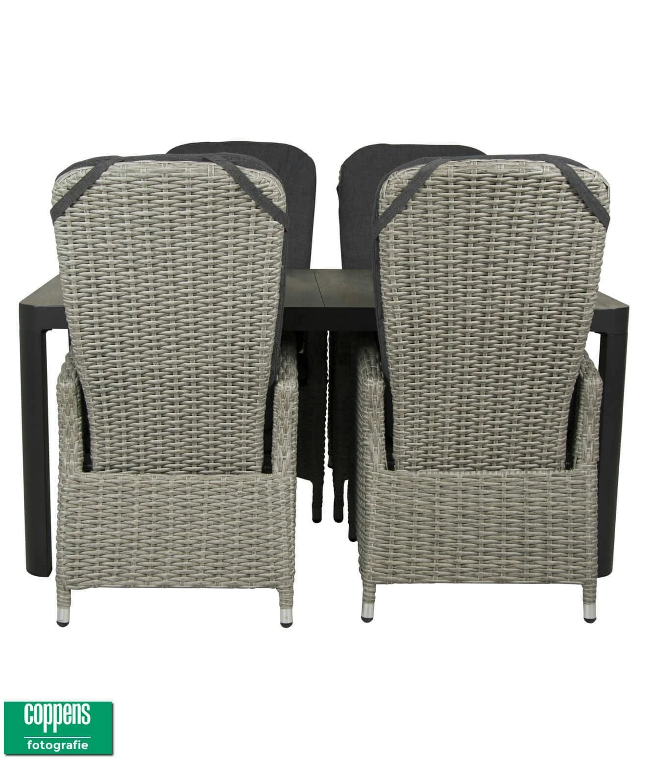 Qopps Tuintafel Queens Met 4 Tuinstoelen Memphis - Afbeelding 4