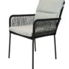 Teresa Dining Tuinstoel Rope Zwart