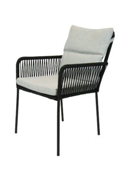 Teresa Dining Tuinstoel Rope Zwart