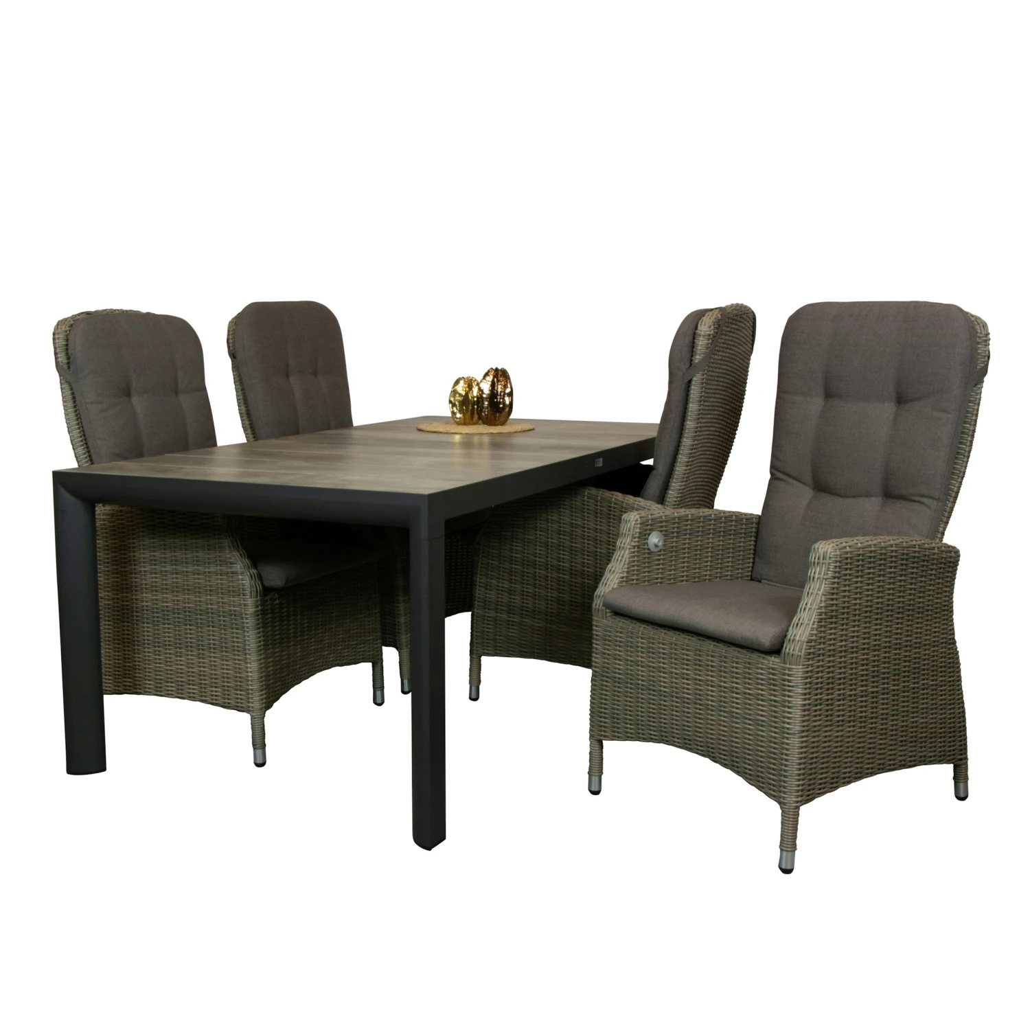 Qopps Kings Tuintafel 180 Cm Met Memphis Verstelbare Tuinstoel - Afbeelding 2