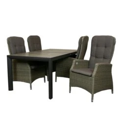 Qopps Kings Tuintafel 180 Cm Met Memphis Verstelbare Tuinstoel