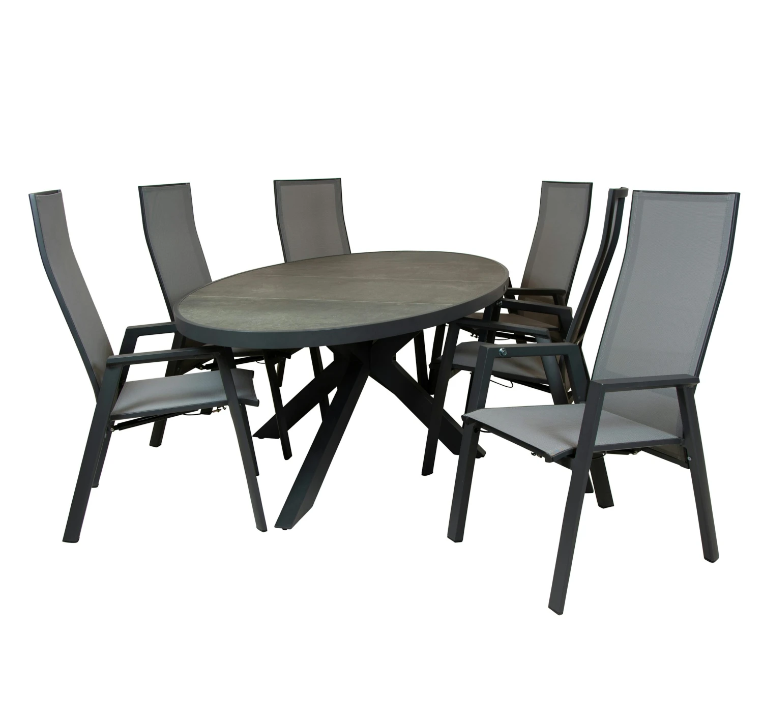 Qopps Lotta Tuintafel Met Palsa Gasveer Verstelbare Tuinstoel - Afbeelding 2