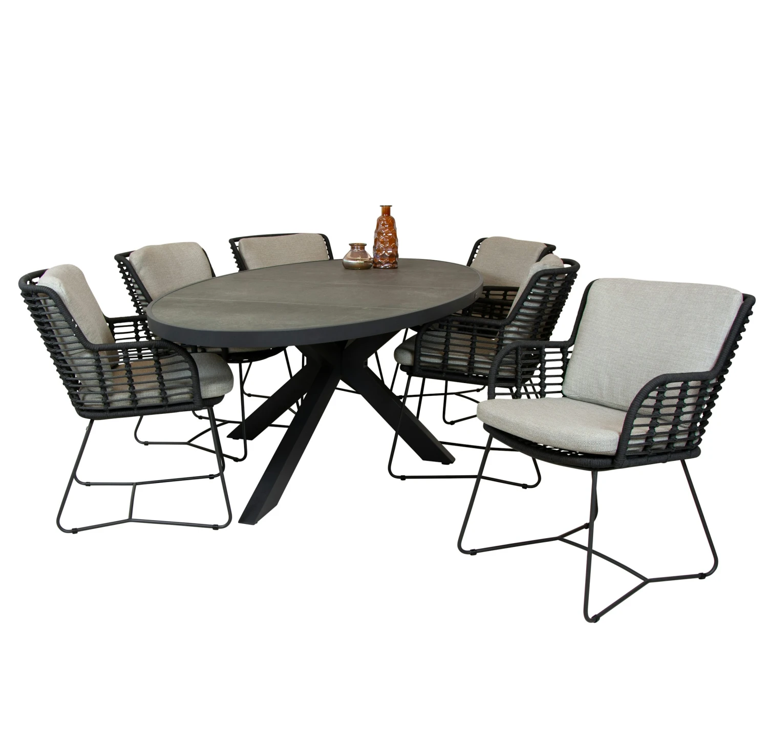 Qopps Lotta Tuintafel Met Fabrice Dining Tuinstoel - Afbeelding 4