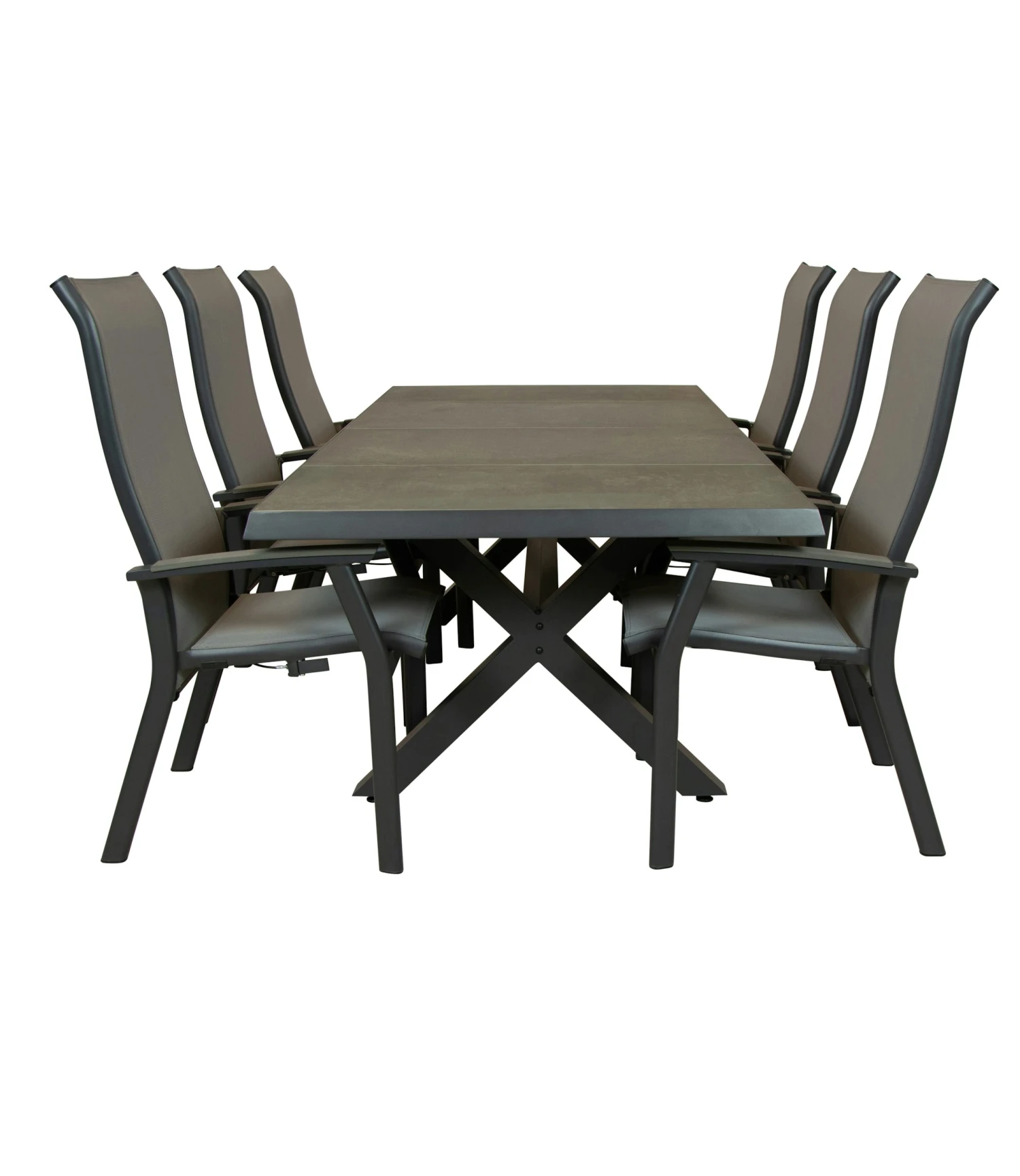 Qopps Bilby Tuintafel Met Livorno Gasveer Verstelbare Tuinstoel