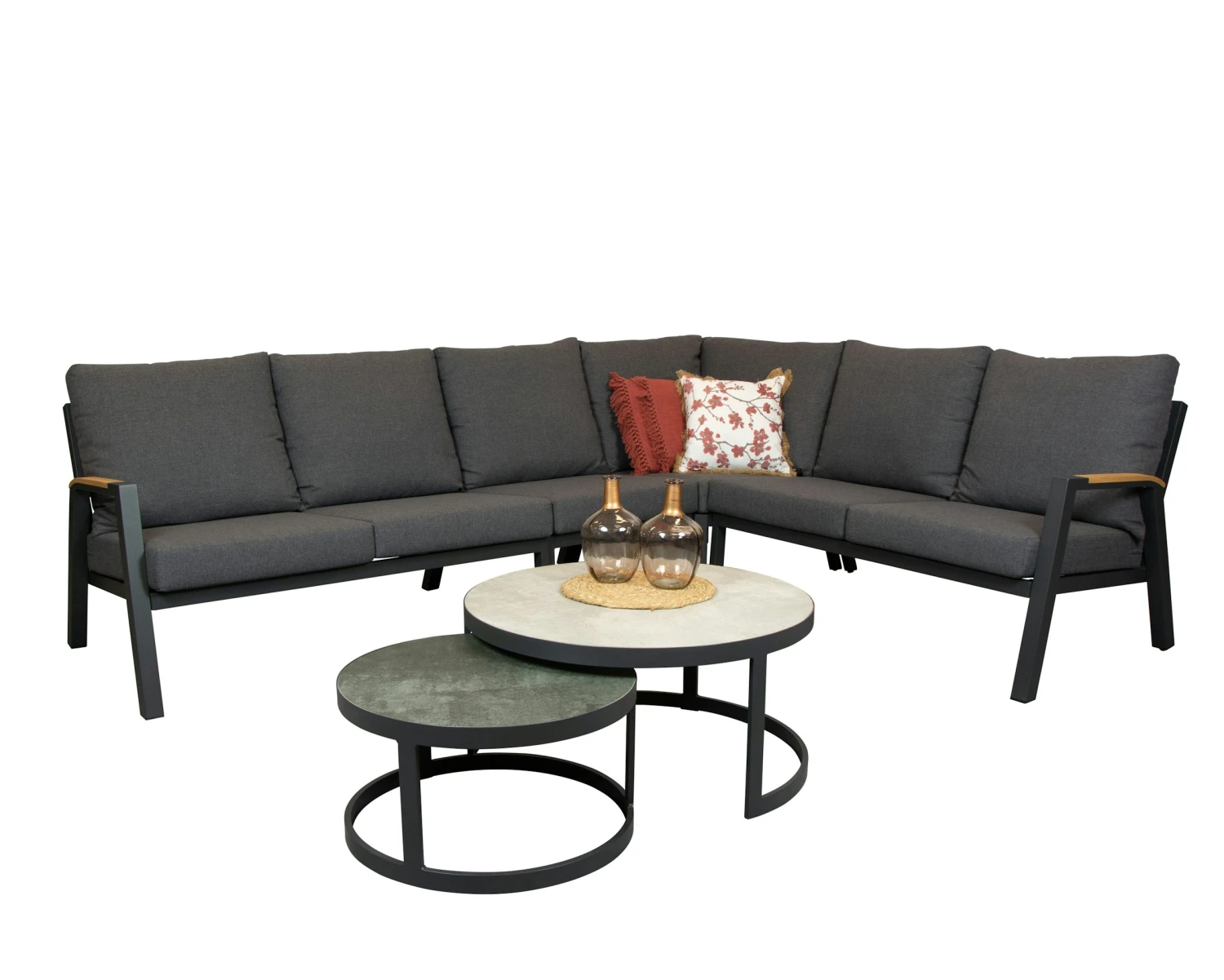 Qopps Ymabo Lounghoek Met Sprog Koffie Tafel Set - Afbeelding 2