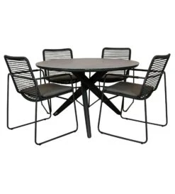 Qopps Zulka Tuintafel Met Elba Stapelbare Tuinstoel