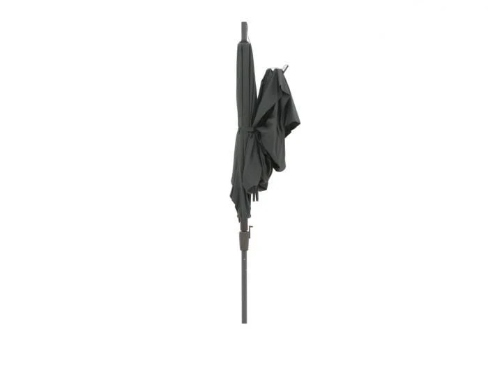 Madison Assymetric Sideway Parasol 360 X 220 Cm Polyester Grey - Afbeelding 2
