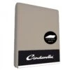 Cinderella Basic Single-split Topper Katoen 180x210 Taupe Tot 15 Cm