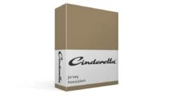 Cinderella Hoeslaken Jersey 160x200 Taupe