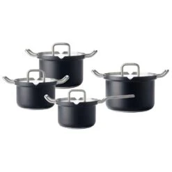 BK Q-linair Master Pannenset 4 Delig Black