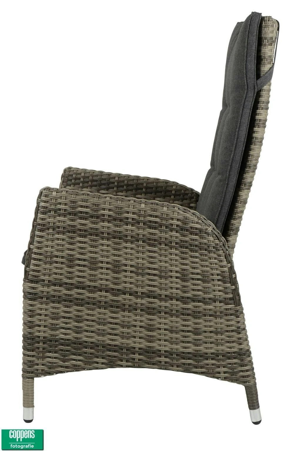 Qopps Manhattan Grijs Verstelbaar Tuinstoel - Afbeelding 4