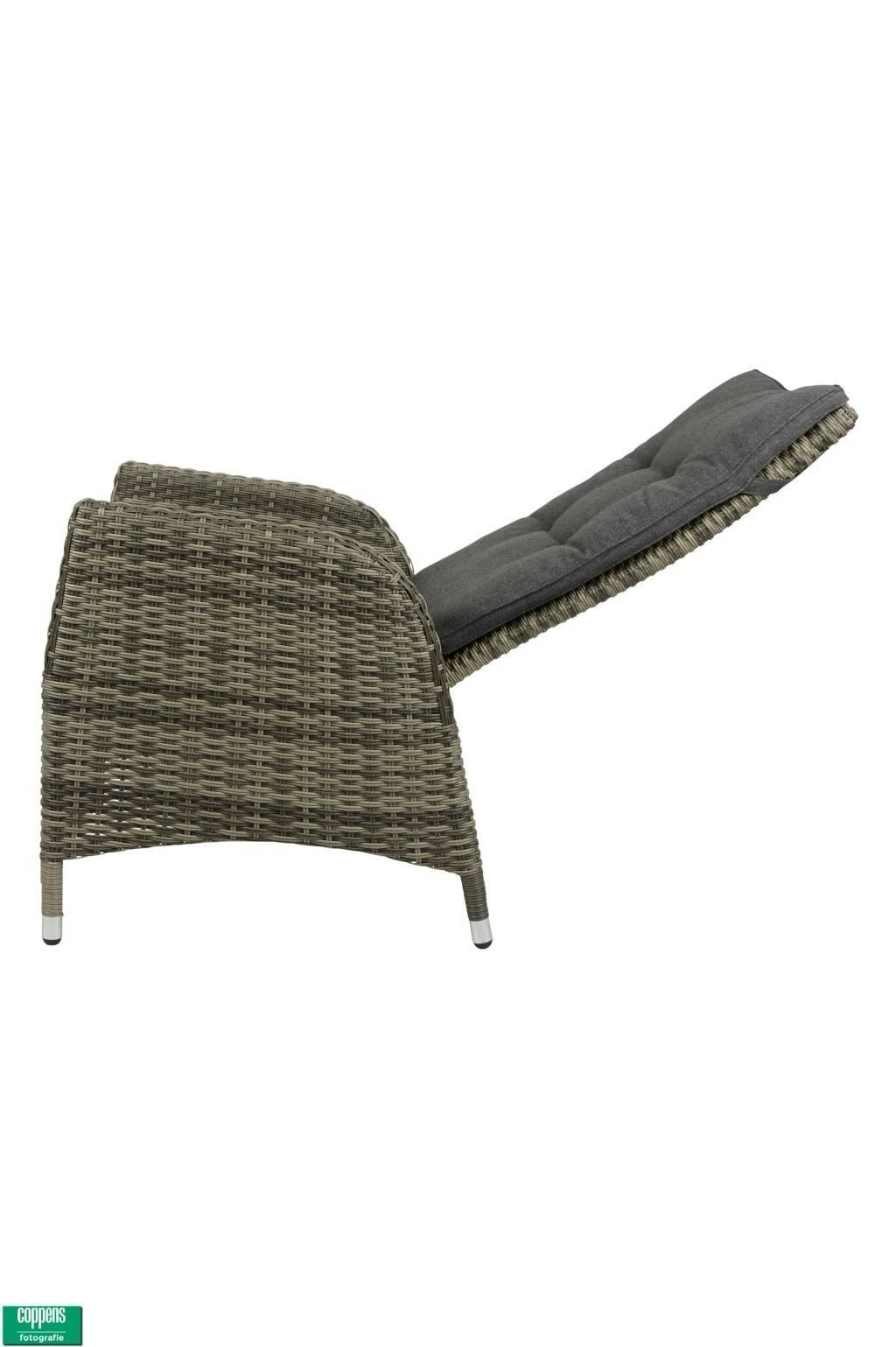 Qopps Manhattan Grijs Verstelbaar Tuinstoel - Afbeelding 5