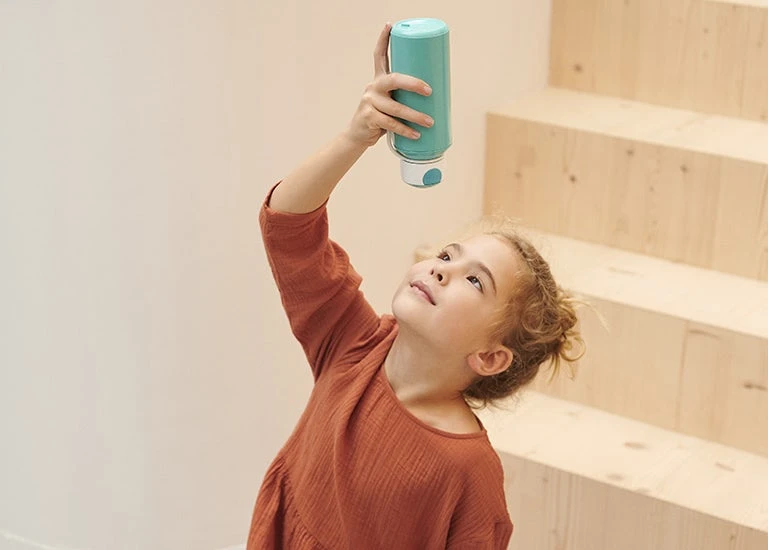 Mepal Drinkfles Campus Pop-up 400 Ml - Turquoise - Afbeelding 2