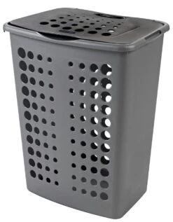 Curver Victor Wasbox 60 Liter Zilver/antraciet